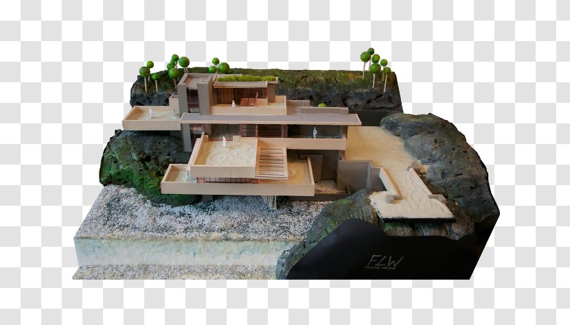 Fallingwater Interior Architecture House - Frank Lloyd Wright Transparent PNG