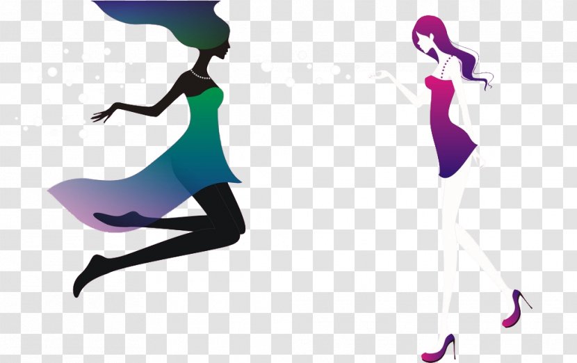 Violet Silhouette Animation Transparent PNG