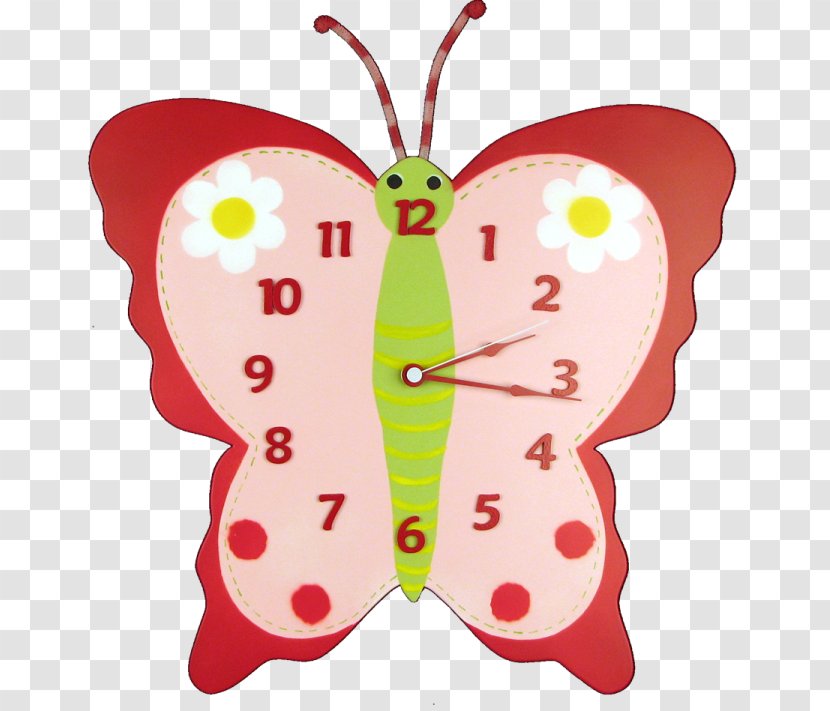 Cuckoo Clock Bedroom Floor & Grandfather Clocks - Red Butterfly Transparent PNG