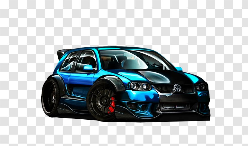 Sports Car Volkswagen Golf Tuning - Brand Transparent PNG