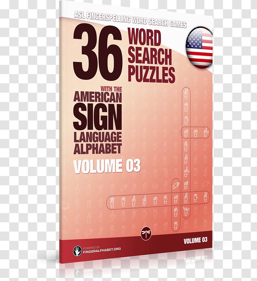 The American Sign Language Puzzle Book Fingerspelling Word Search Manual Alphabet - English Transparent PNG