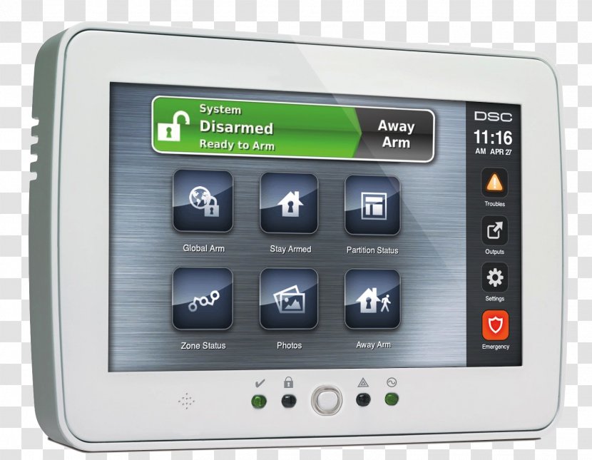 Security Alarms & Systems Intercom Keypad Alarm Device Tyco International - Burglary - Digital Transparent PNG