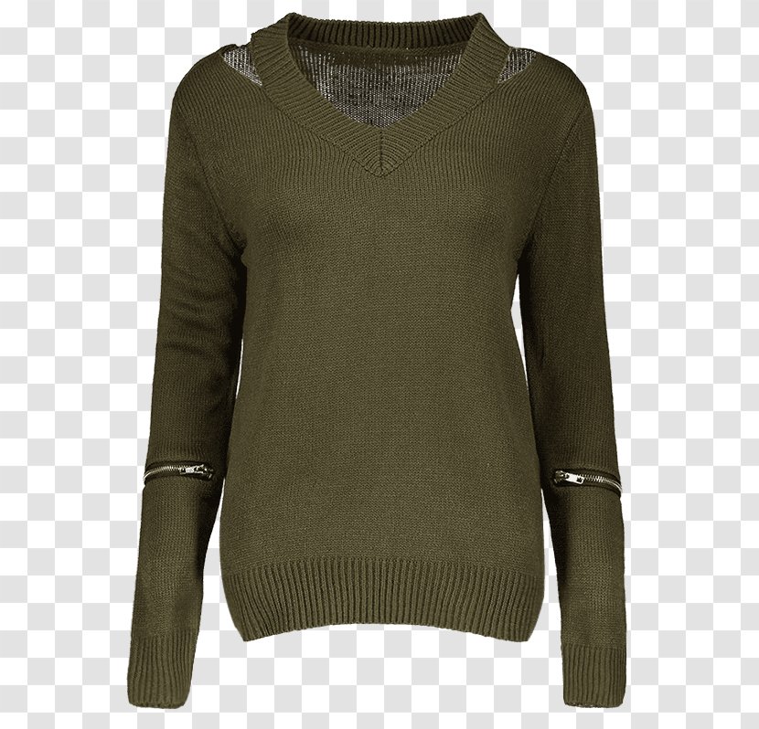 Sweater Khaki Shoulder Wool - Woolen - 2018 Army Chowhound Transparent PNG
