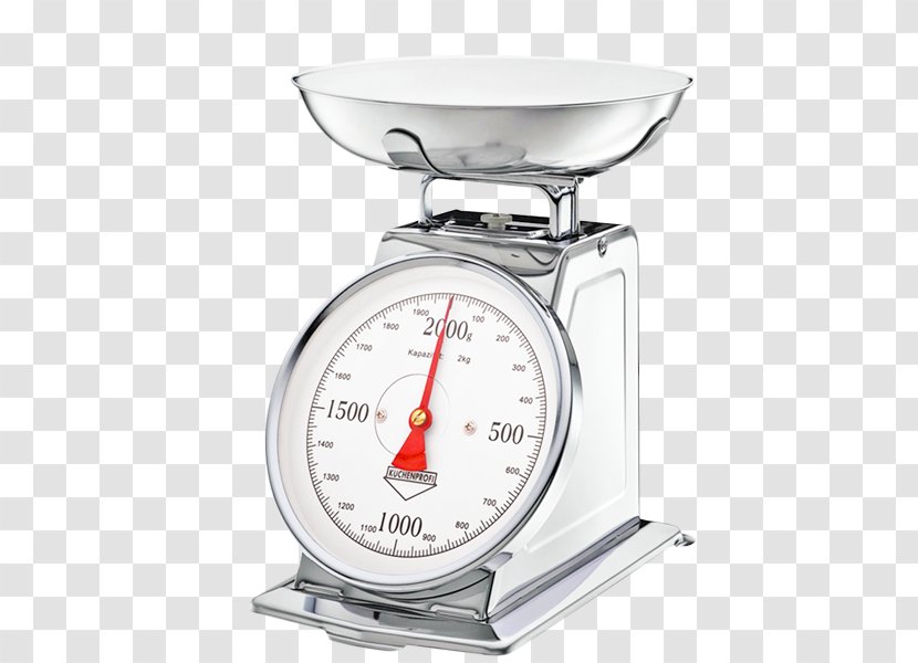 Measuring Scales Keukenweegschaal Interio White Kitchen - Weighing Scale Transparent PNG