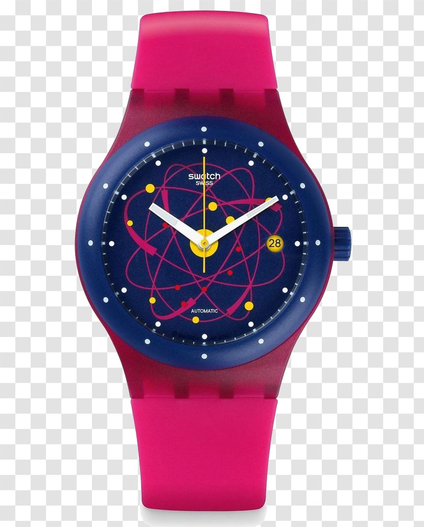 Amazon.com Swatch Jewellery Pink - Clock - Women's Watch Transparent PNG