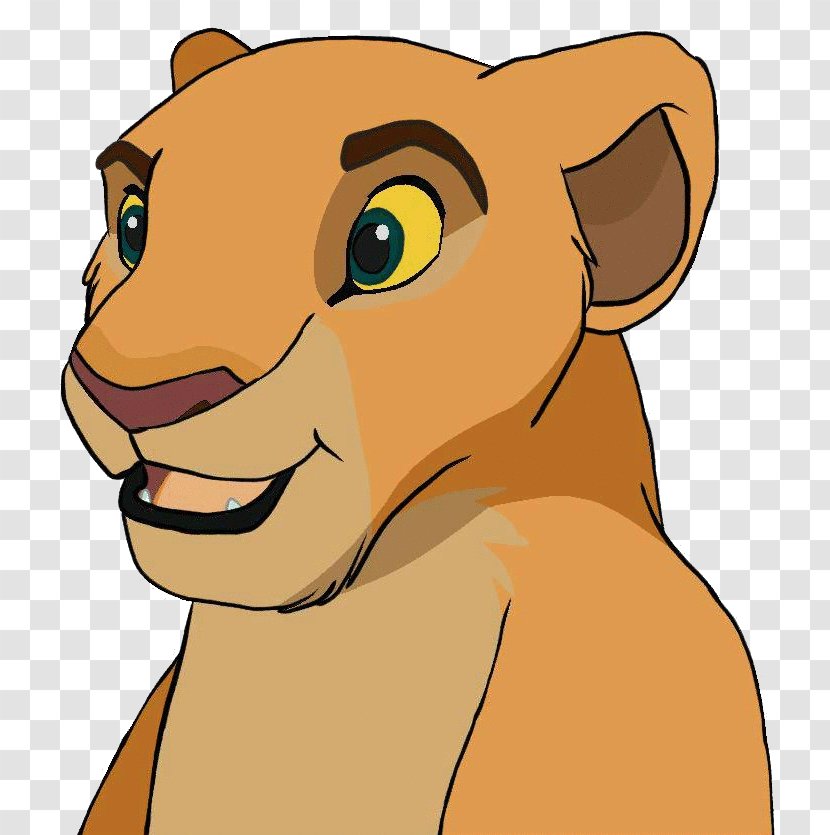 Nala Simba Kiara Lion Cartoon - Head Transparent PNG