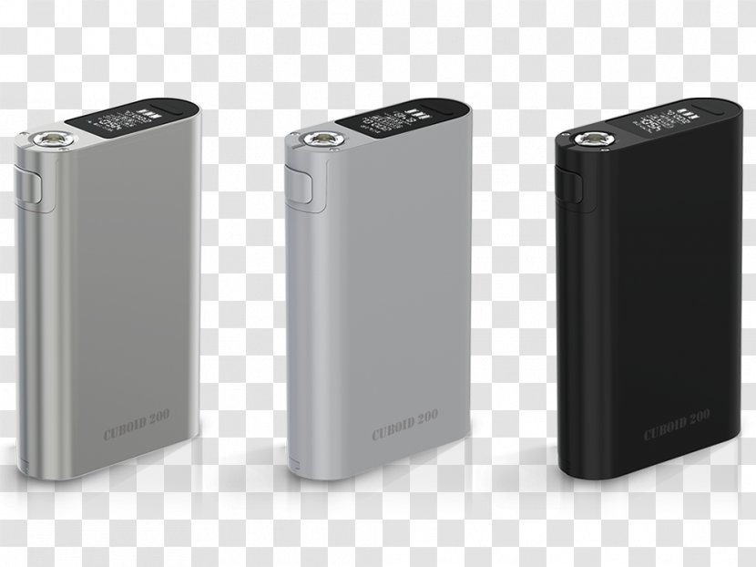 Electronic Cigarette Aerosol And Liquid Cuboid Vapor Silver - Grey Transparent PNG