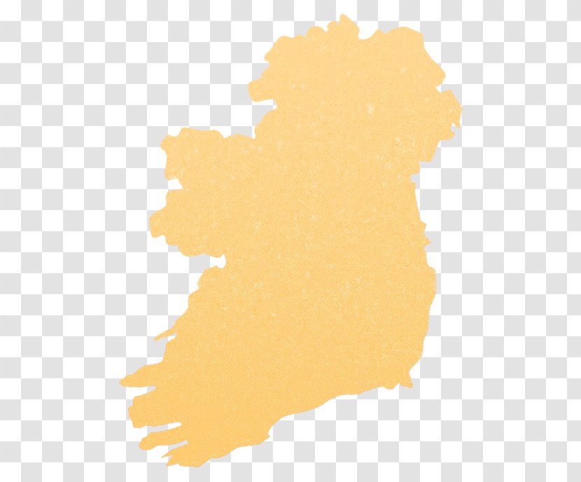 Ireland Ecoregion Map Font - Yellow - Snacks Packet Transparent PNG