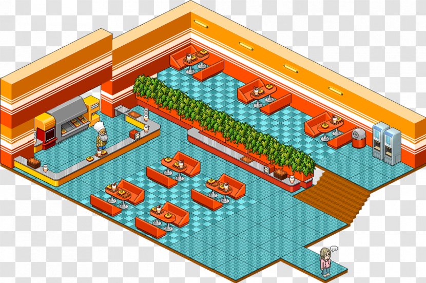 Habbo Sulake Virtual Community Kitchen Virtuality - Restaurant - Hotel Transparent PNG