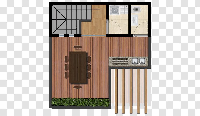 House Floor Plan Wood Property - Home - Roof Garden Transparent PNG