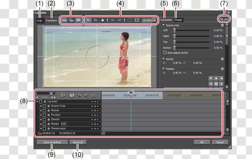 Edius Video Color Correction Cropping Grass Valley - Yuv - Page Layout Transparent PNG