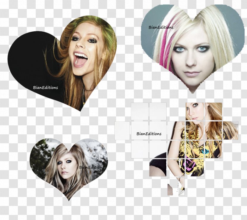 Avril Lavigne Hair Coloring Art Wig - Silhouette Transparent PNG