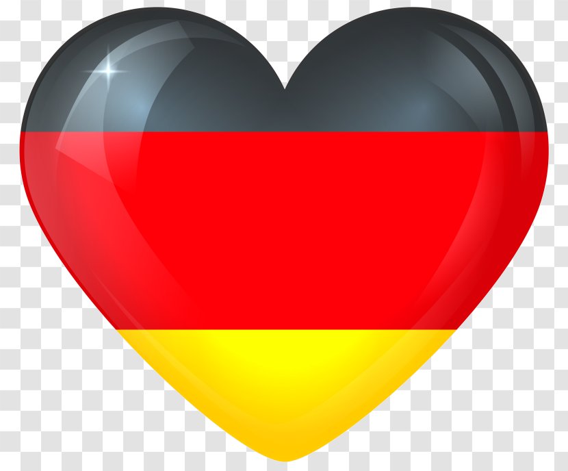 Flag Of Germany Heart Image - Flower Transparent PNG