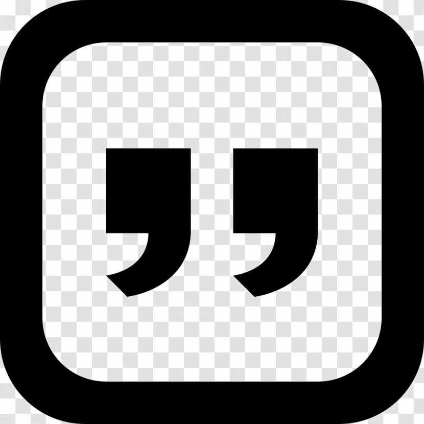 Quotation Social Media Symbol - Logo Transparent PNG