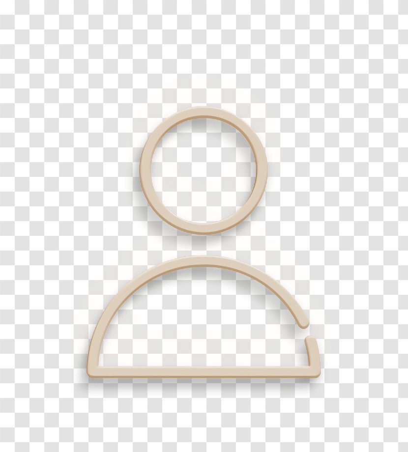Account Icon Ecommerce User - Beige Metal Transparent PNG