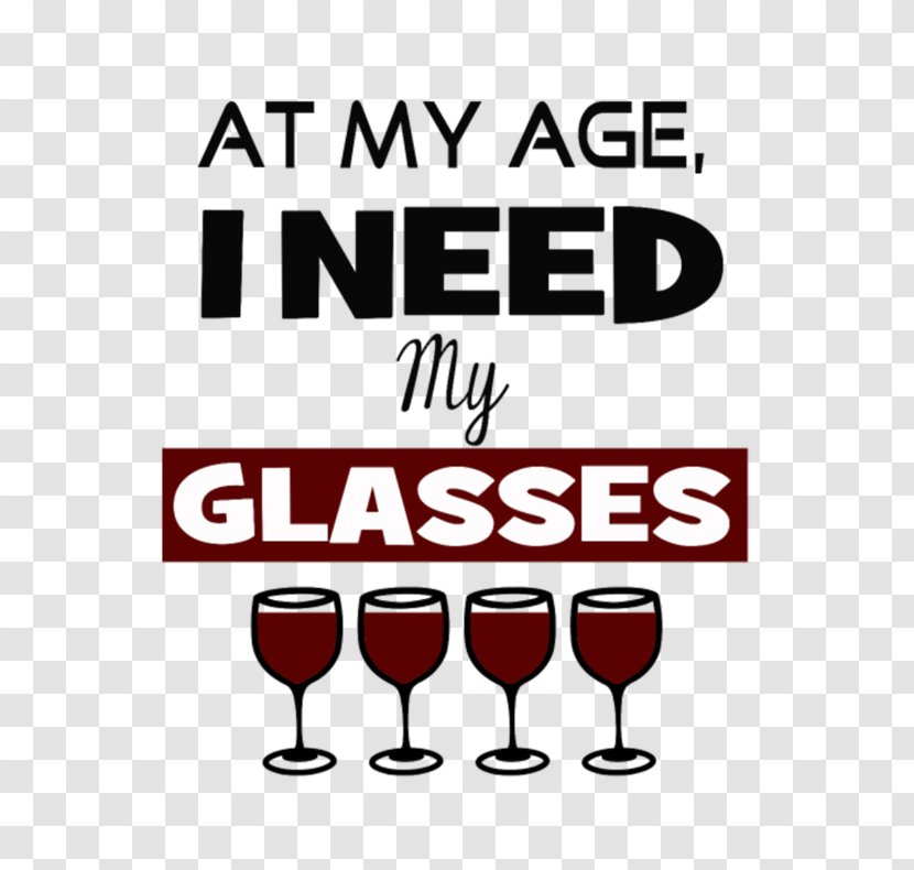 Wine Glass T-shirt Label - Birthday Transparent PNG