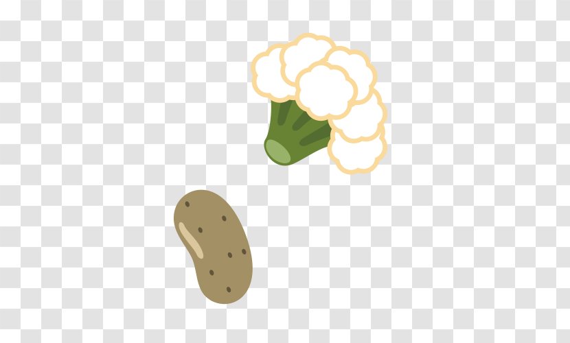 Cartoon Download - White - Cauliflower Potatoes Transparent PNG