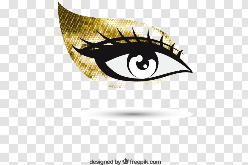 Eye Shadow Logo - Golden Transparent PNG