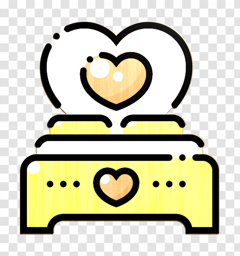 Love Icon Wedding Icon Bed Icon Transparent PNG