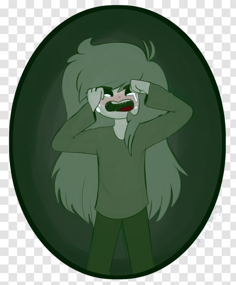 Cartoon Green Character - Fictional - Satisfied Transparent PNG
