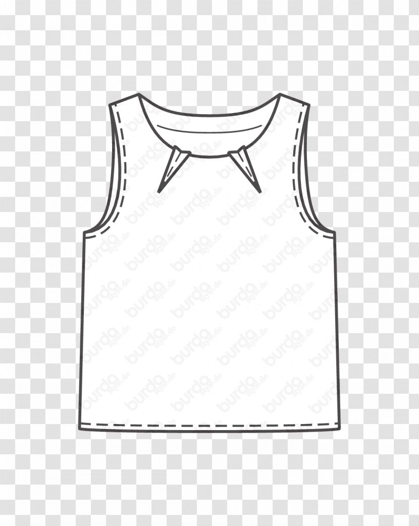 T-shirt Sleeveless Shirt Shoulder Product - Black And White - Tshirt Transparent PNG