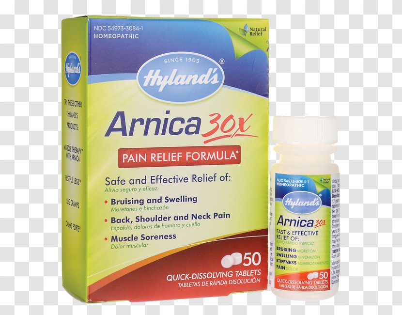 Mountain Arnica Tablet Hyland's Homeopathy Bruise - Liquid Transparent PNG