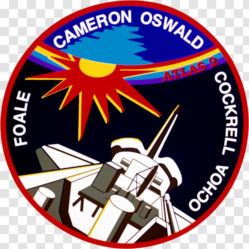STS-56 Space Shuttle Program Kennedy Center Discovery - Orbiter - Patch Transparent PNG