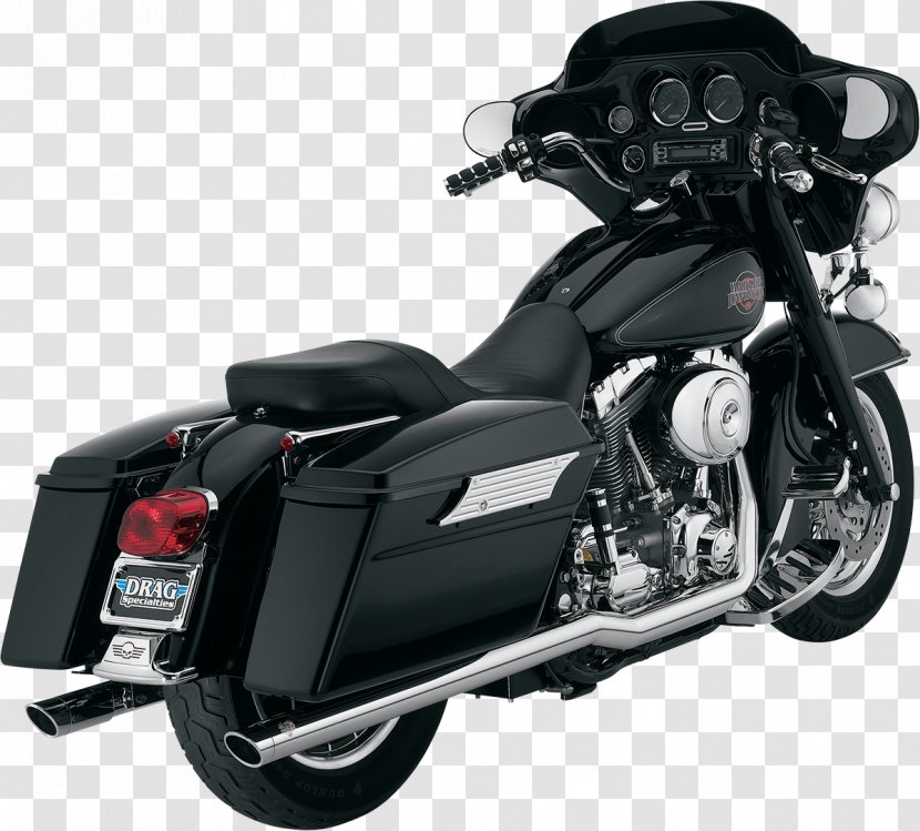 Exhaust System Harley-Davidson Street Glide Motorcycle Softail - Touring - Harley-davidson Transparent PNG
