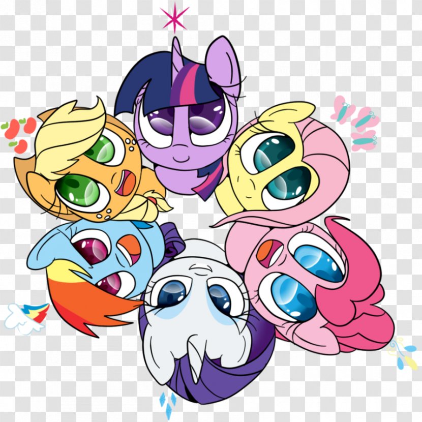 Rainbow Dash My Little Pony Twilight Sparkle Pinkie Pie - Friendship Is Magic - Unicorn Face Transparent PNG