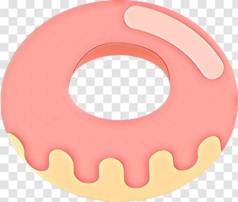 Pink Doughnut Ciambella Circle Mouth Transparent PNG