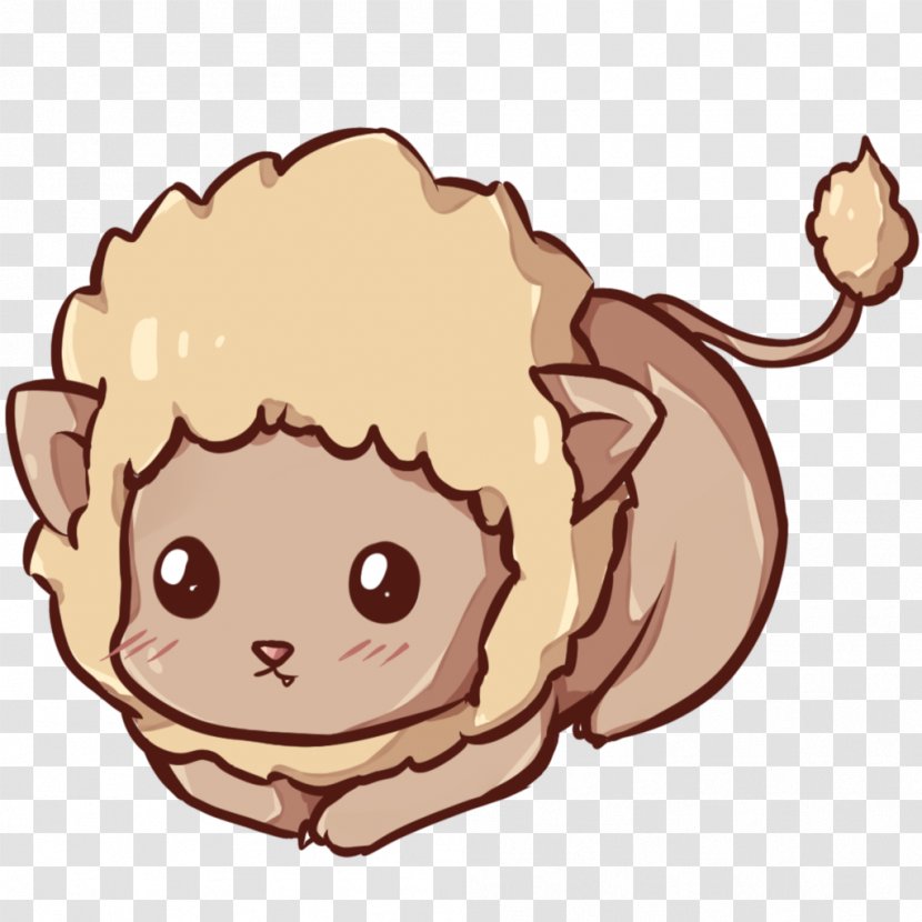 Lion Drawing Kavaii Cuteness Desktop Wallpaper - Silhouette - Kawaii Transparent PNG