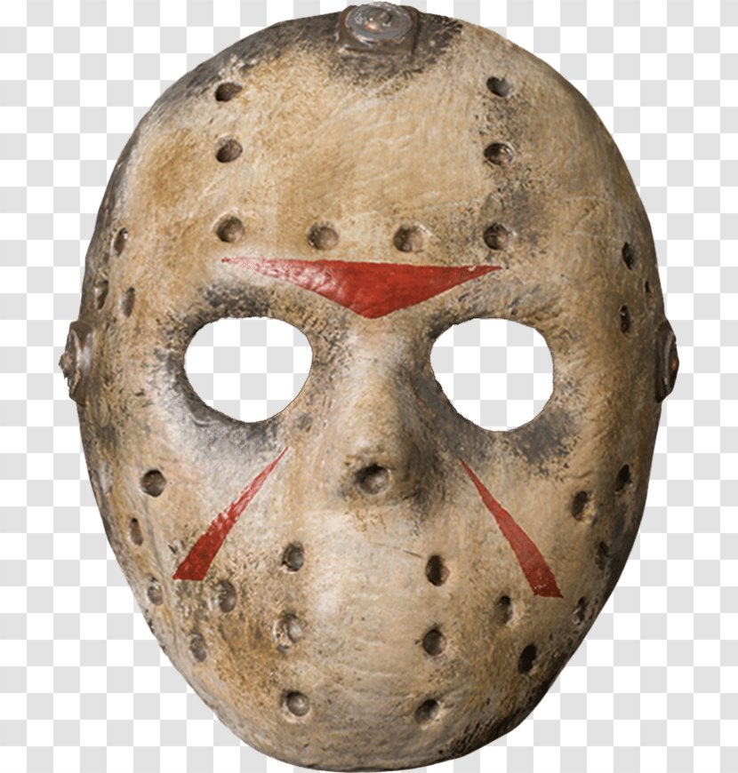 Jason Voorhees Goaltender Mask Latex Friday The 13th - Buycostumescom Transparent PNG