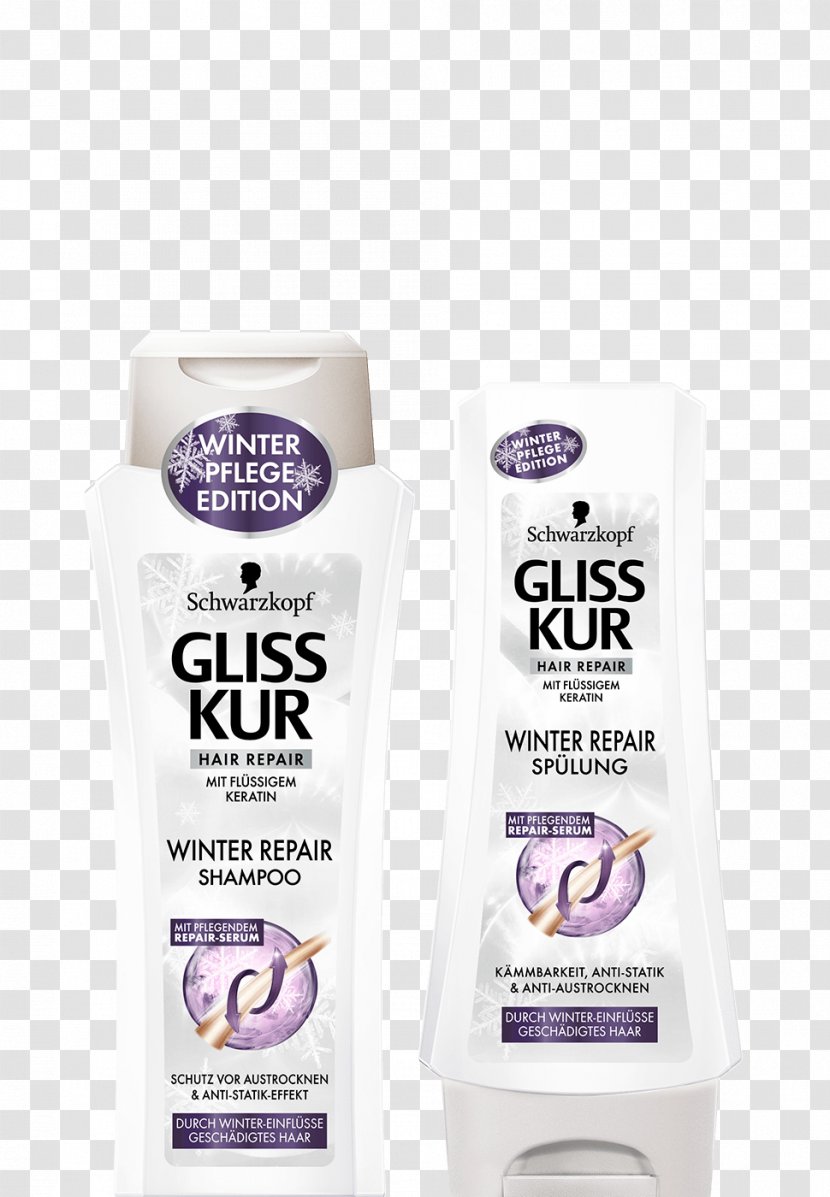 Lotion Schwarzkopf Gliss Ultimate Repair Shampoo Hair - Hairdresser Transparent PNG