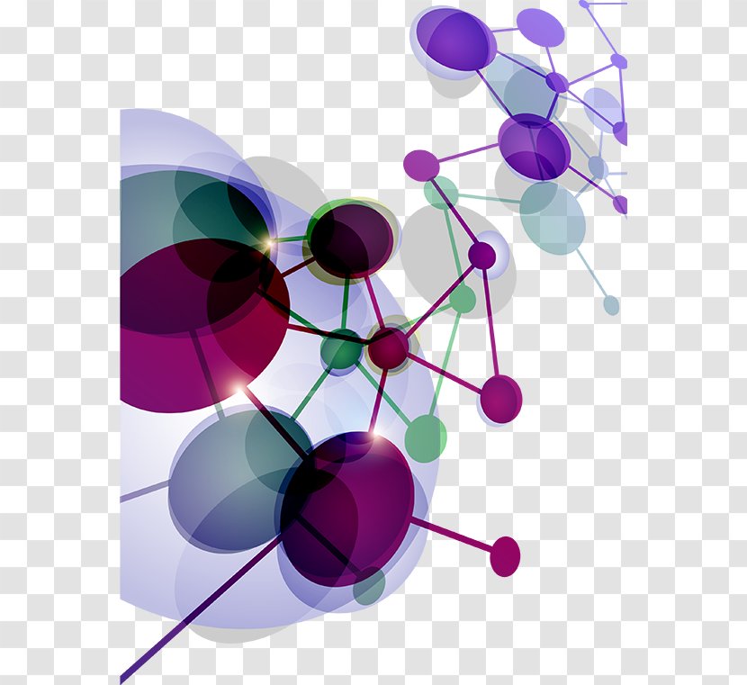 Molecule Euclidean Vector Download - Colorful Material Transparent PNG