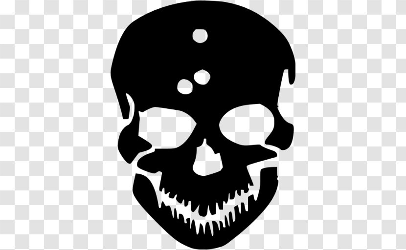 Human Skull Symbolism Decal Sticker And Crossbones - Jaw - Black Transparent PNG