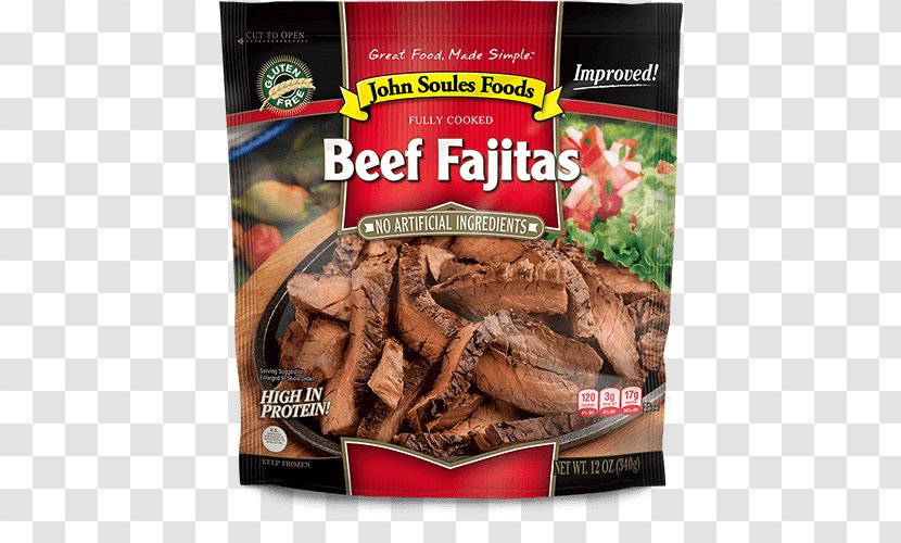 Fajita Meat Recipe Beef Food - Frozen Transparent PNG