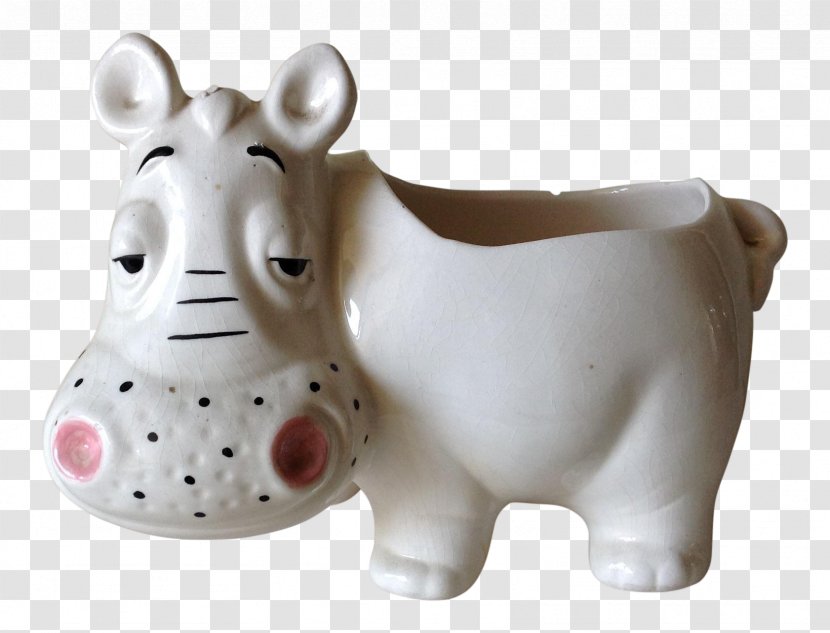 Ceramic Cattle Figurine Snout Tableware - Hippo Transparent PNG