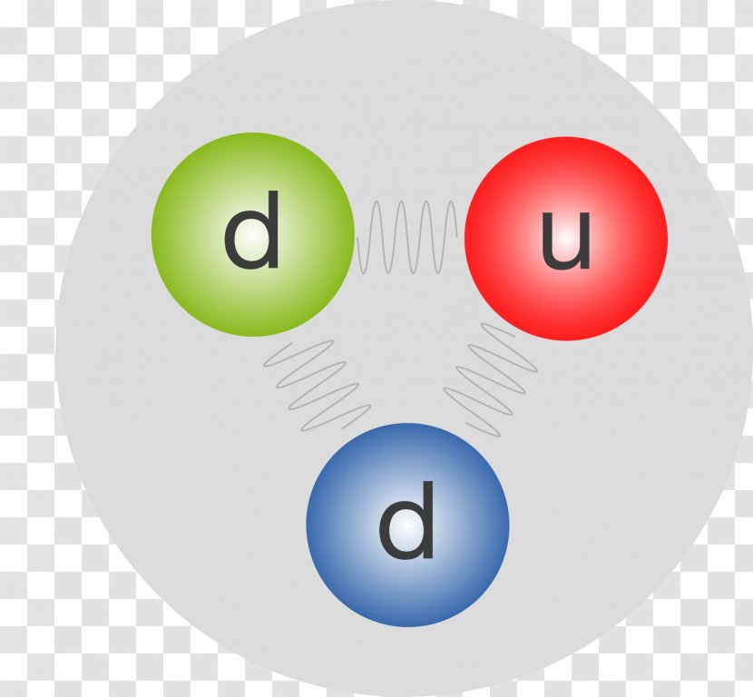 Proton Neutron Standard Model Strong Interaction Atomic Nucleus - Electron - Quark Transparent PNG