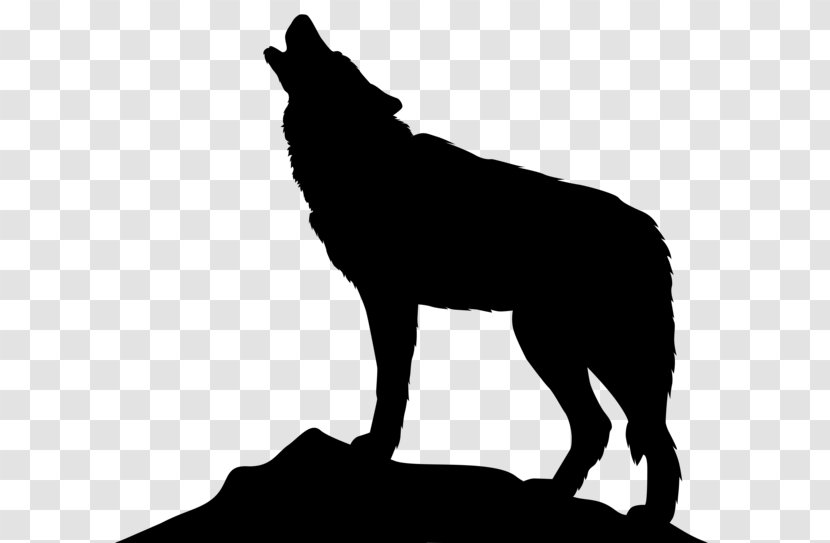 Gray Wolf Silhouette Clip Art - Fauna Transparent PNG