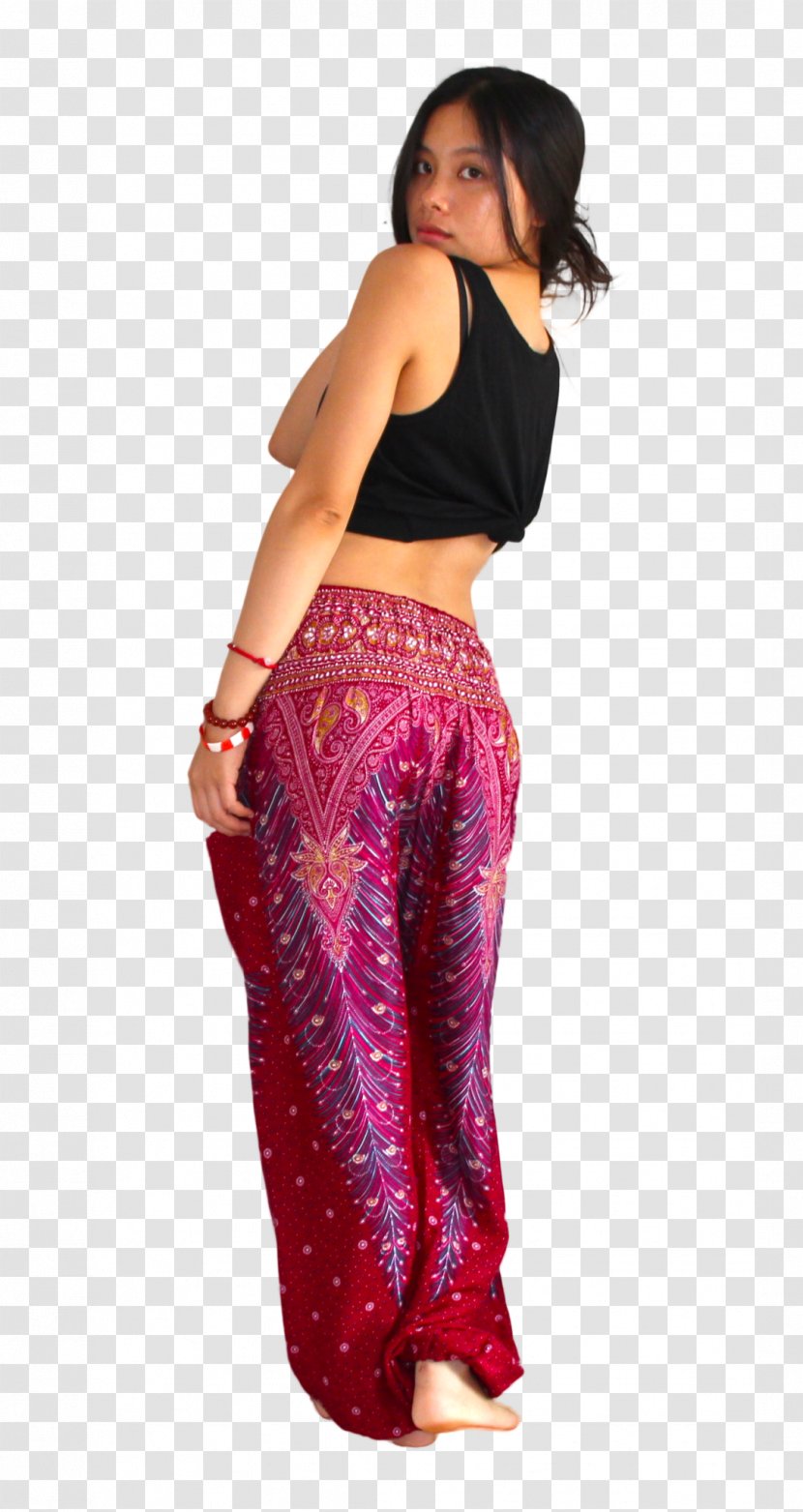 Leggings Harem Pants Waist - Bohemian Feather Transparent PNG