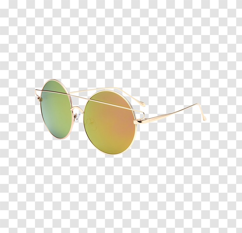 Mirrored Sunglasses Ray-Ban Round Metal Goggles - Glasses Transparent PNG
