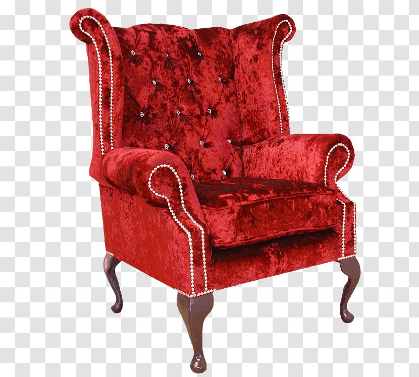 Wing Chair Couch Furniture Club - Antique Transparent PNG