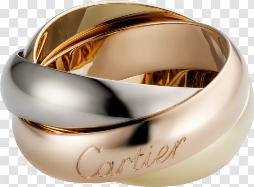 Cartier Wedding Ring Jewellery Colored Gold Transparent PNG