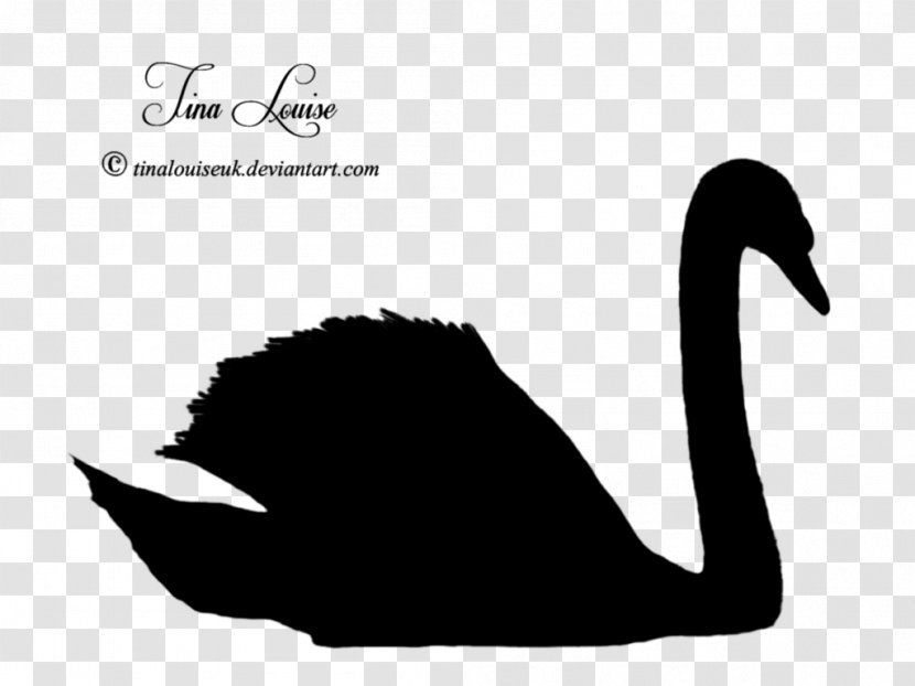 Duck Goose Silhouette Black Swan Clip Art - Neck Transparent PNG
