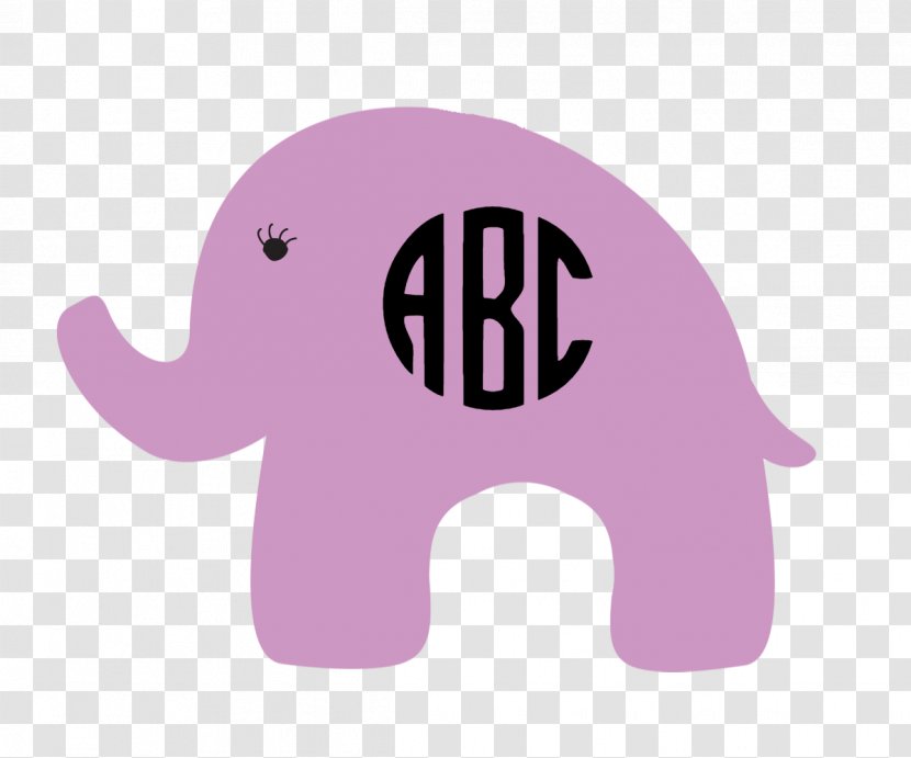 Elephant Logo Monogram Purple - Violet - Creative Transparent PNG