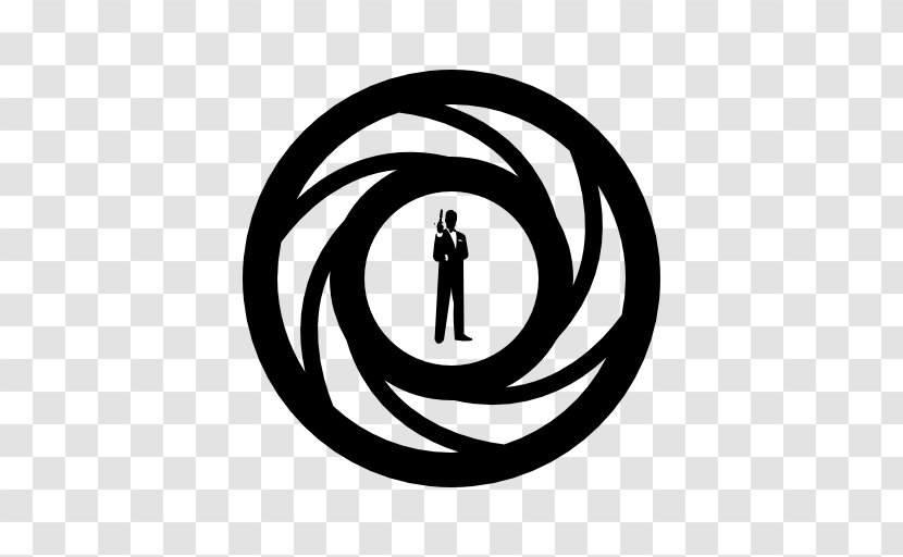 James Bond Logo Font - Monochrome Photography Transparent PNG