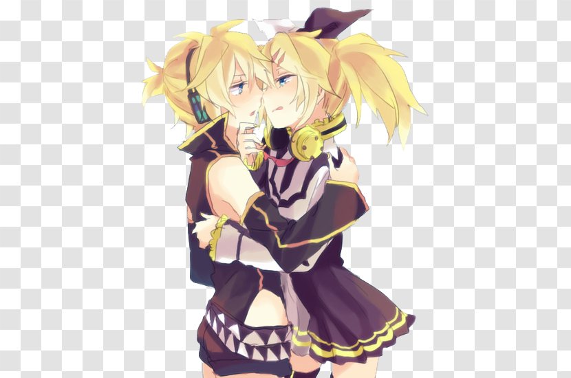 Kagamine Rin/Len Vocaloid 2 Kaito - Heart - Brother And Sister Transparent PNG