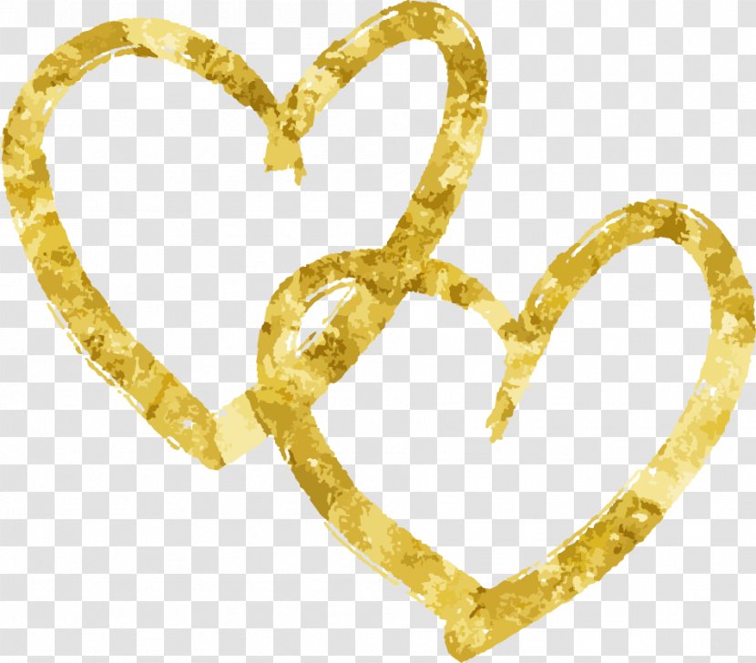 Qixi Festival Valentines Day Love - Symbol - Golden Elements Transparent PNG