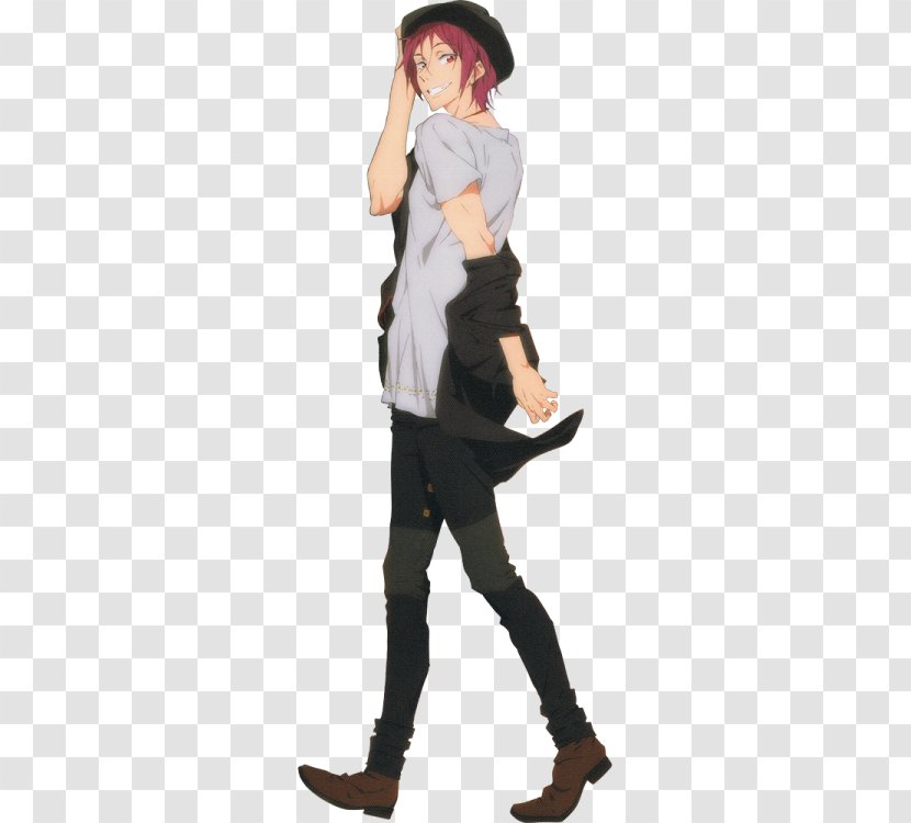 Rin Matsuoka Gō Nagisa Hazuki Drawing Kyoto Animation - Silhouette - Put On Clothes Transparent PNG