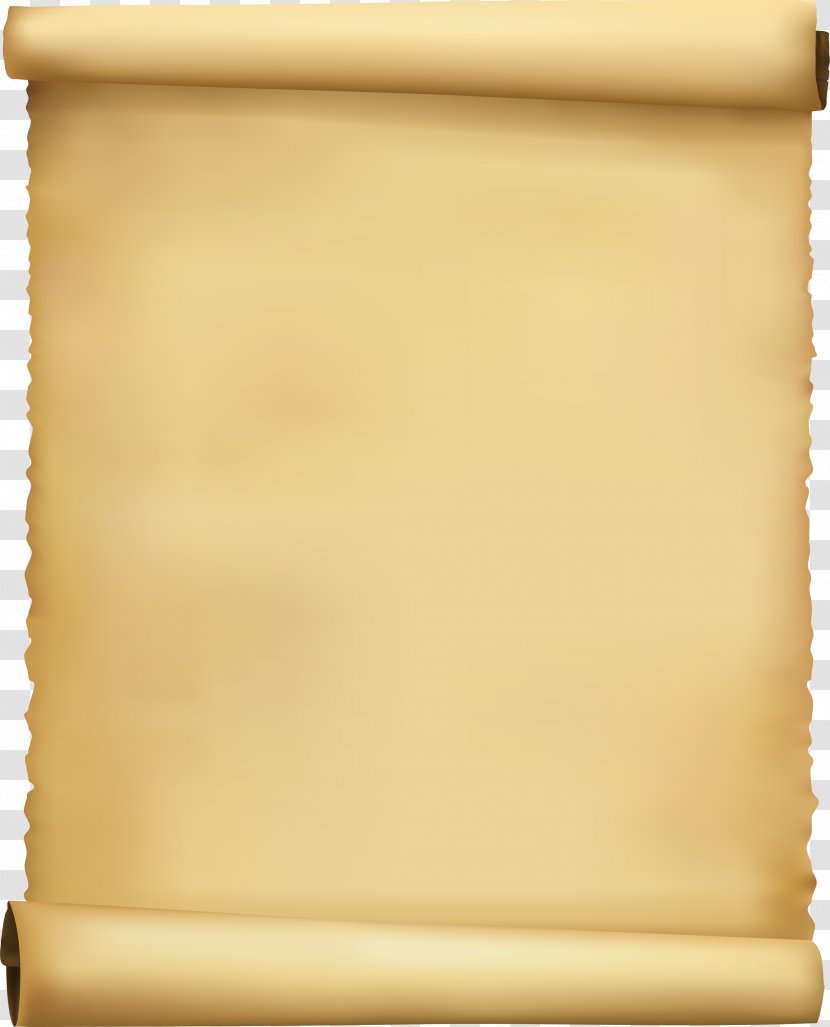 Paper Parchment Scroll Clip Art - Rectangle Transparent PNG